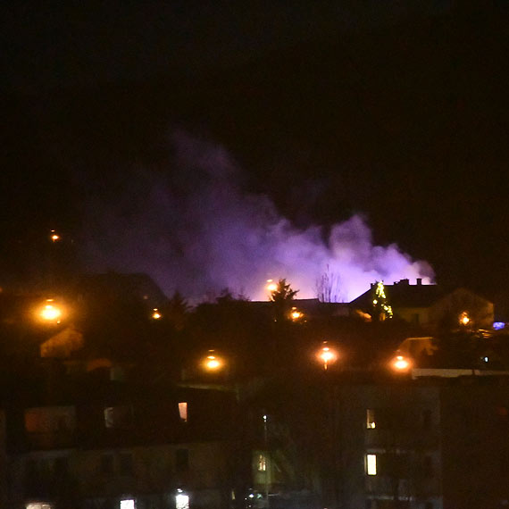 Pożar na Mazowieckiej. 1 osoba poszkodowana