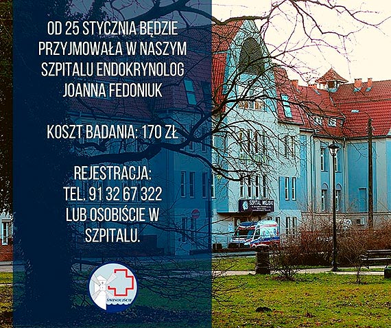 Od 25 stycznia badania komercyjne u endokrynologa