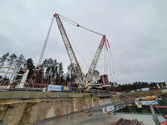 Montaż maszyny TBM do drążenia tunelu w Świnoujściu mocno zaawansowany