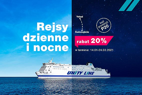 Tasze rejsy dzienne i nocne w Unity Line