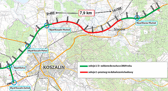 Piciu chtnych na dokoczenie budowy obwodnicy Koszalina i Sianowa