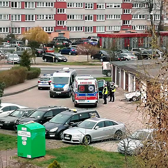 Potrącenie rowerzystki na Witosa. 71 - latka trafiła do szpitala