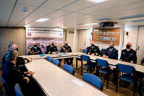Przekazanie obowiązków dowódcy 8. Flotylli Obrony Wybrzeża