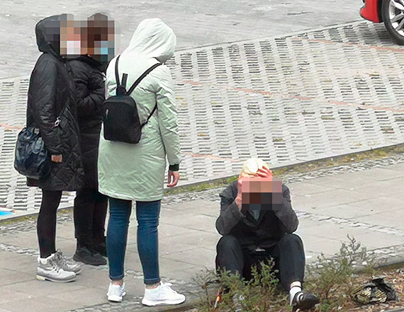Internauta: Mieszkacy ruszyli na pomoc starszemu mczynie