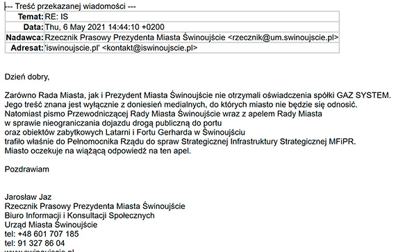 Zawia³o ch³odem w relacjach Gaz System i Miasta?