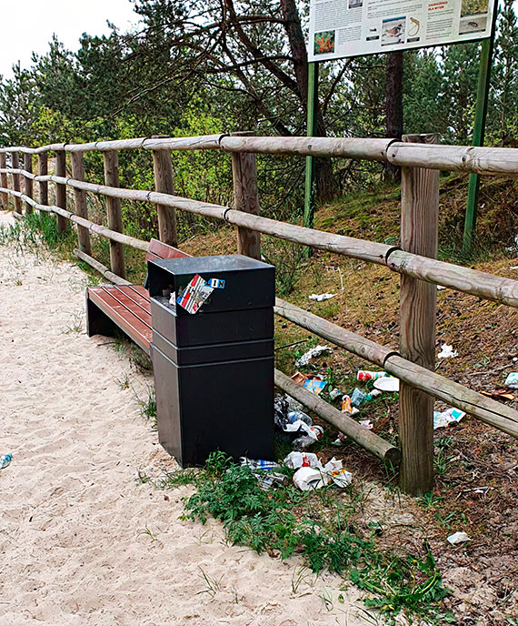 Czytelnik: Brud na plaży na Warszowie