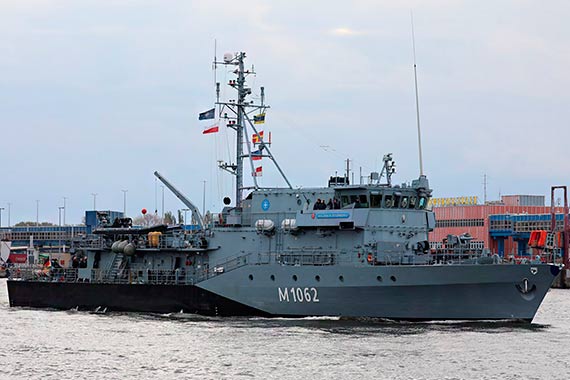 Okręty „Tarczy Przeciwminowej NATO” w Świnoujściu