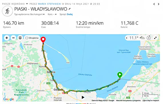 Pieszo przez całe wybrzeże