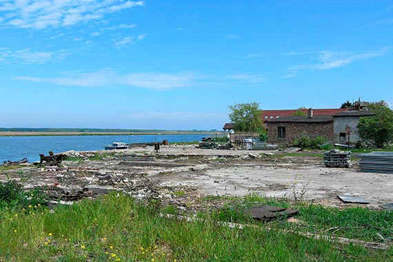 Przysta w Karsiborze. Kocz rozbirk