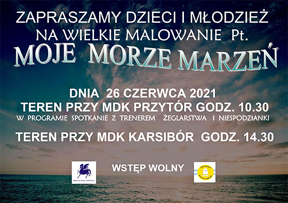 Warsztaty artystyczne  w terenie  MDK Filii nr 1 w Przytorze i w Karsiborzu