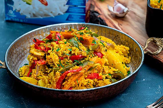 Przepis kulinarny Byriani z ryżem i warzywami