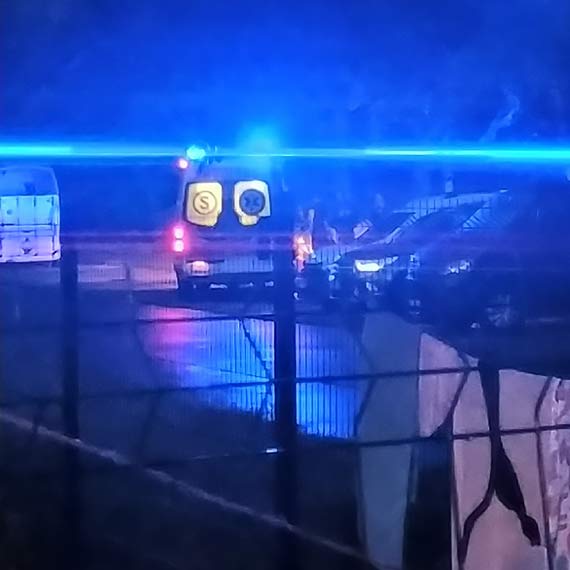 Mężczyzna, który zasłabł na ulicy, został zabrany do szpitala