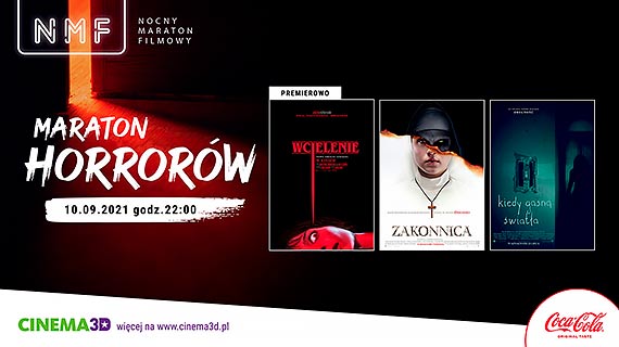MARATON HORRORW ju 10 wrzenia w CINEMA3D!