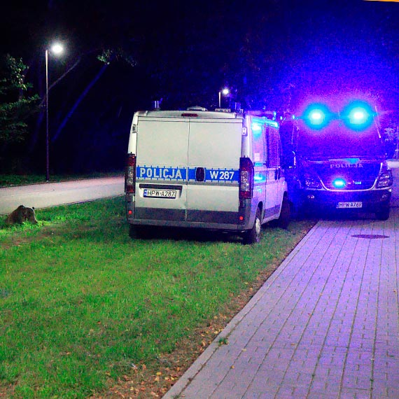 mier w ciemnociach, nocna akcja policji. Zobacz film!