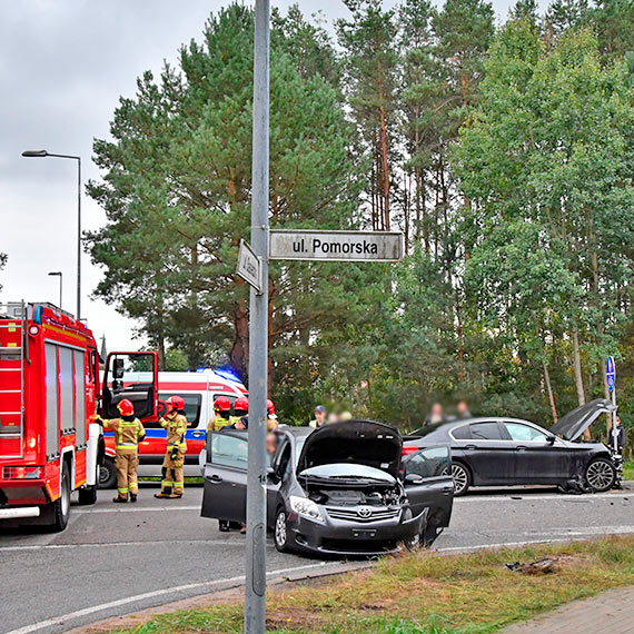 Wypadek samochodowy w Przytorze