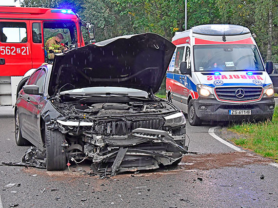 Wypadek samochodowy w Przytorze