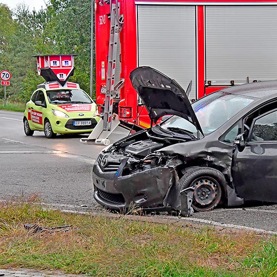 Wypadek samochodowy w Przytorze