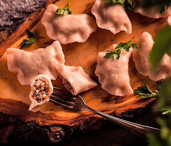 Przepis kulinarny Bezglutenowe pierogi z kasz gryczan i twarogiem