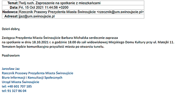 Czy Świnoujście stanie w wielkim korku? Chcesz dowiedzieć się jak będzie - przyjdź na spotkanie!