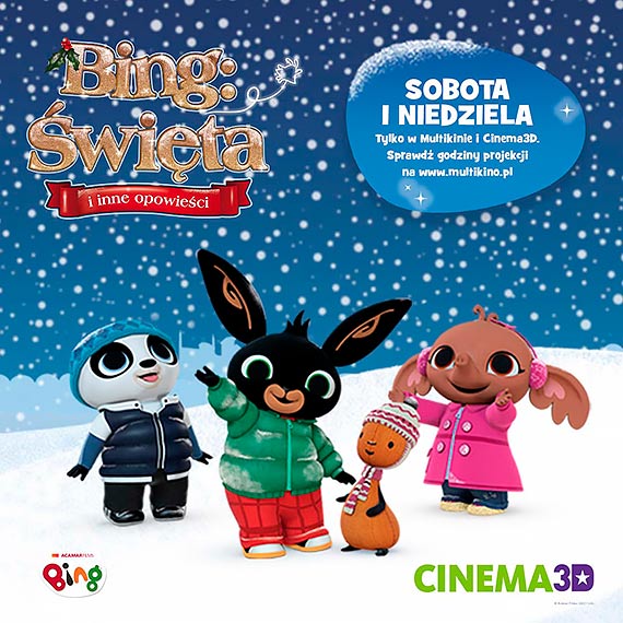 „Bing: wita i inne opowieci” ju od 26 listopada w Cinema3D – po raz pierwszy na wielkim ekranie!