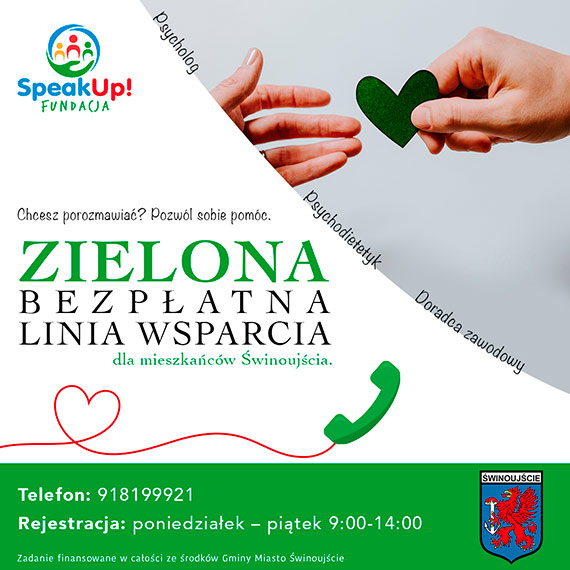  Bezpatna Zielona linia wsparcia dla mieszkacw miasta winoujcia