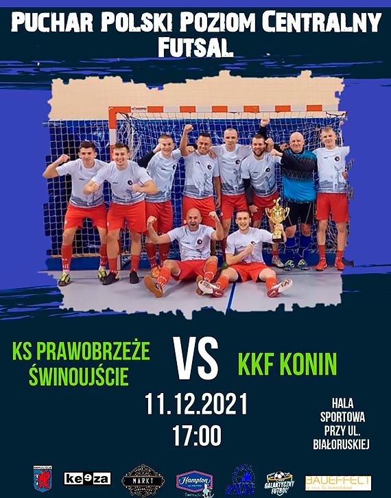 Zaproszenie na mecz futsalu KS Prawobrzee winoujcie