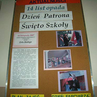 DZIEŃ PATRONA – ŚWIĘTO SZKOŁY w Gimnazjum Publicznym nr 3 im. Orła Białego w Świnoujściu