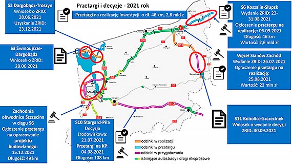 Podsumowanie 2021 roku na drogach krajowych województwa zachodniopomorskiego