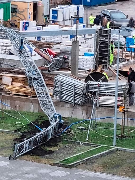winoujska policja prowadzi czynnoci w sprawie gronego wypadku z udziaem dwigu