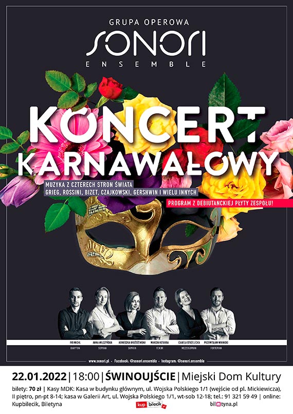 Koncert Karnawaowy „Muzyka z czterech stron wiata”