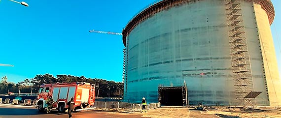 wiczenia ratownicze na terenie Terminalu LNG