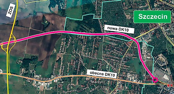 Obwodnica Mierzyna w ciągu DK10 - wspólny projekt GDDKiA i samorządu