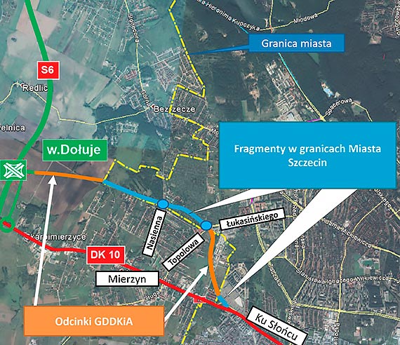 Obwodnica Mierzyna w ciągu DK10 - wspólny projekt GDDKiA i samorządu