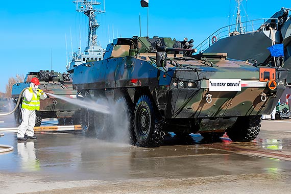 Transport żołnierzy 12.DZ do Norwegii na okrętach 8.FOW