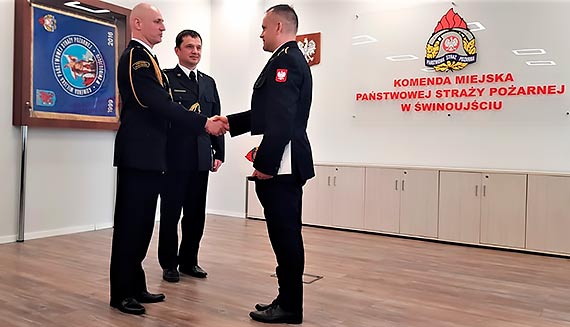 Zmiana kadrowa w świnoujskiej straży pożarnej. Jest nowy zastępca dowódcy