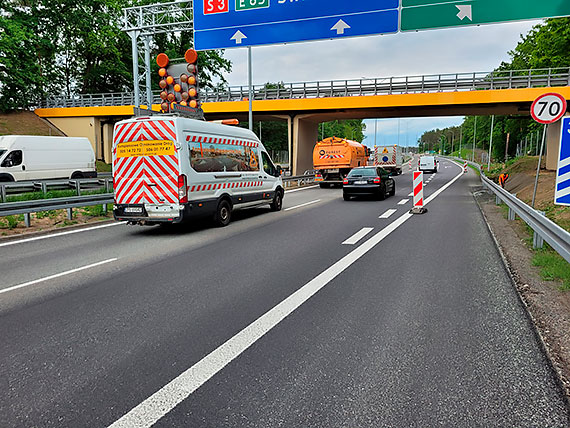 Mniej utrudnie na wle Szczecin Kijewo w cigu A6