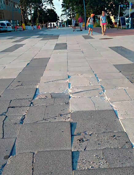 Na chodnikach przy ulicy Wyspiańskiego i Rybaki będzie ekskluzywnie jak na…. Promenadzie?