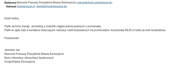 Na chodnikach przy ulicy Wyspiańskiego i Rybaki będzie ekskluzywnie jak na…. Promenadzie?
