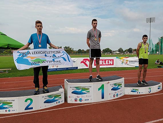 Dawid Pecyna Mistrzem Województwa w biegu na 600 m w kategorii U16