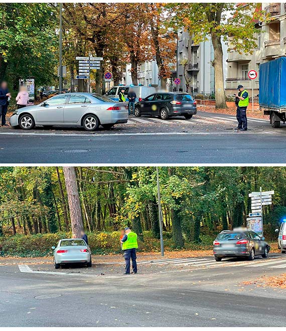 Feralne skrzyowanie i kolejna kolizja. Kierowca hondy wymusi pierwszestwo przejazdu