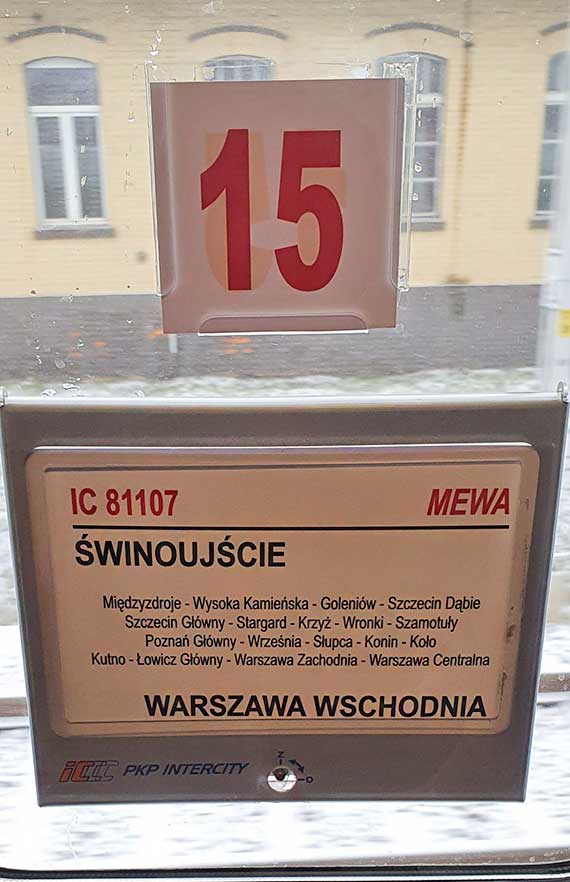 Mewa utkna. Pocig relacji winoujcie - Warszawa Wschodnia mia przymusowy postj