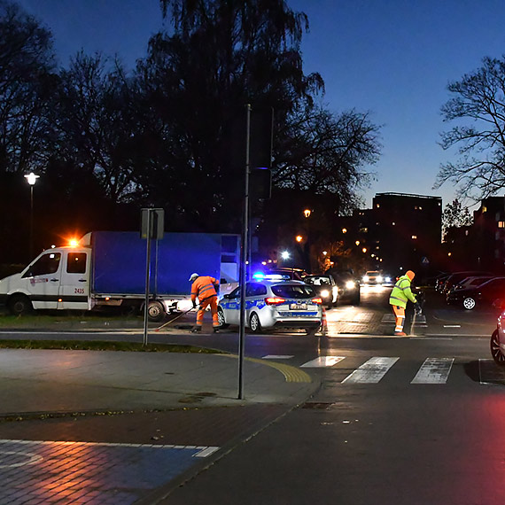 Wypadek na ulicy Wojska Polskiego. Poszkodowana została jedna osoba