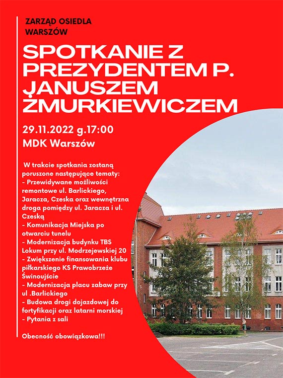 Spotkanie z mieszkacami dzielnicy Warszow
