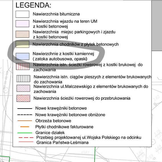 Ulica Wojska Polskiego - zatoczka autobusowa w planach miasta bya, ale jej nie wykonano