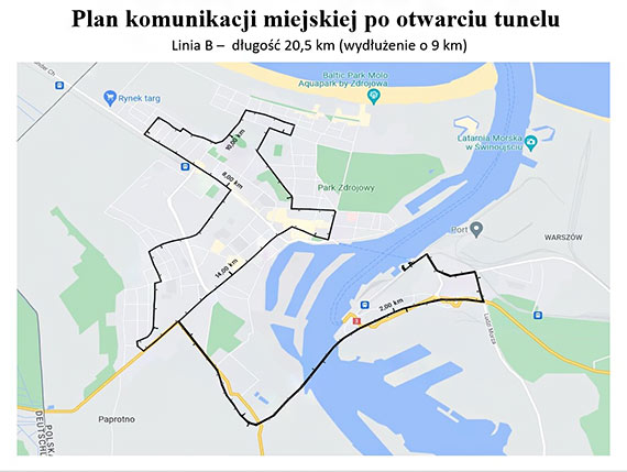 Autobusem, samochodem, promem: komunikacja w miecie po otwarciu tunelu