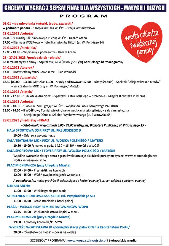 31 finał Wielkiej Orkiestry Świątecznej Pomocy już za dziewięć dni czyli w niedzielę 29 stycznia