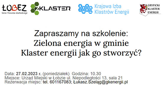 Bezpatne szkolenie na temat klastrw energii