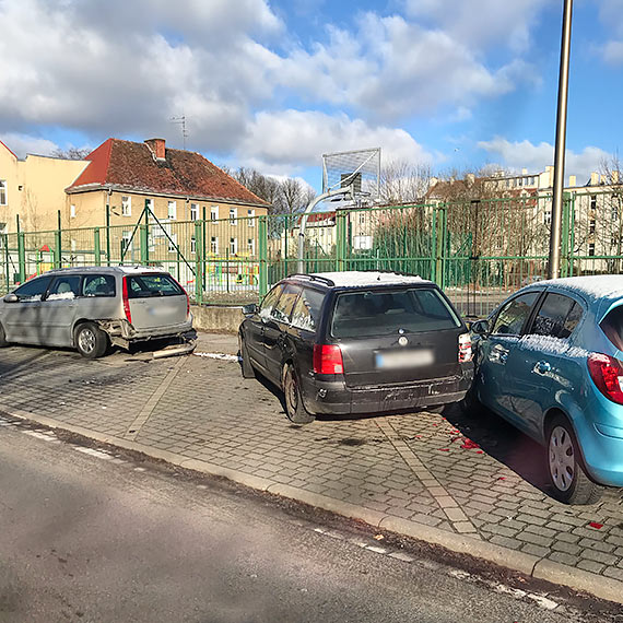 Kierujcy BMW uszkodzi trzy samochody