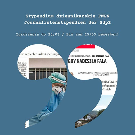 Stypendia Dziennikarskie Fundacji Współpracy Polsko-Niemieckiej – edycja wiosenna
