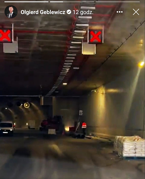 Jeszcze przed oficjalnym otwarciem Olgierd Geblewicz przejechał przez świnoujski tunel